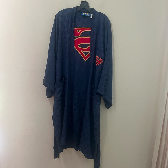 DC Comics Superman Dark Blue Men's Robe - Picture 6 of 12